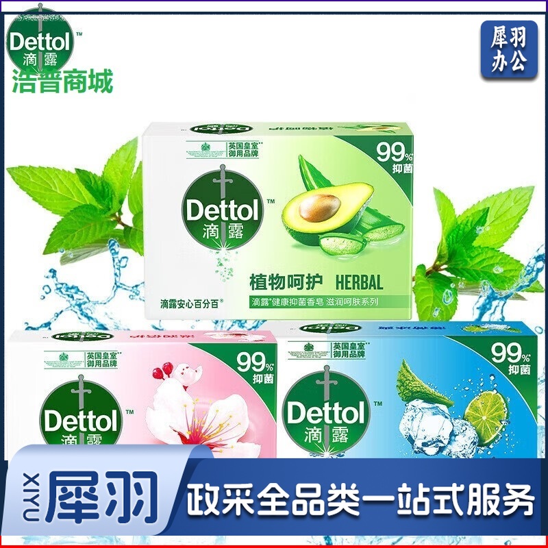 滴露(Dettol)健康抑菌香皂 抑菌99% 滋润倍护105g