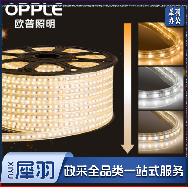 欧普照明（OPPLE） LED灯带灯条 高亮防水贴片 吊顶霓虹暗槽灯软灯带2835 三档调色 按米销售3米起卖 另拍配件包