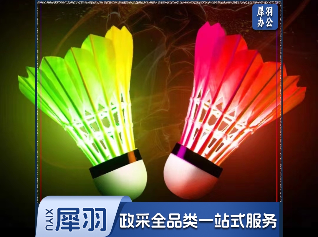 发光真羽毛耐打羽毛球 2只