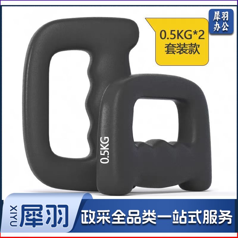 拳击哑铃家用健身跳操0.5公斤手握空击小亚铃练拳负重专用手铃0.5KG一对