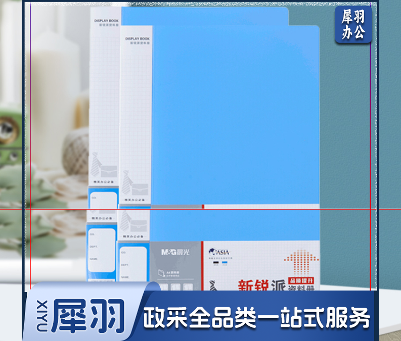 晨光(M&amp;G)文件册30页 ADM95096 蓝单个装
