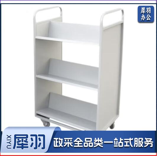 手推车档案室图书馆移动小推车 平板书车 配静音轮