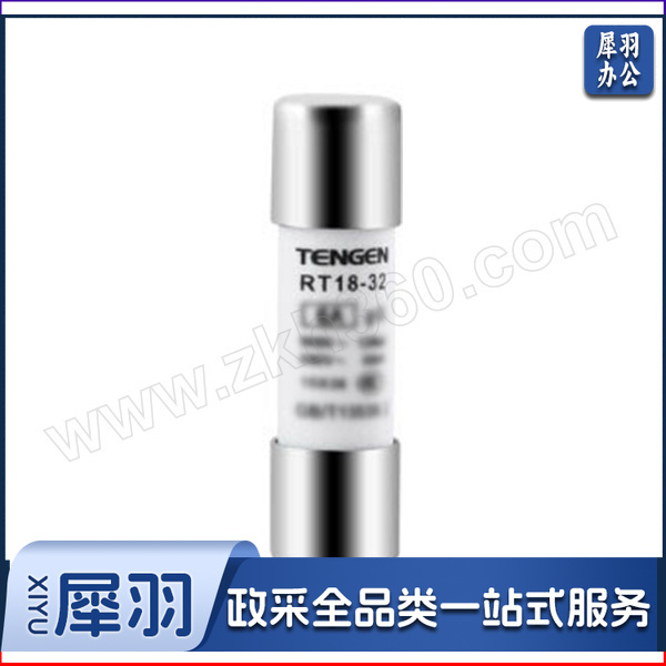 TENGEN/天正 RT18系列圆筒形帽熔断器 RT18-32/2A 1只 销售单位：只