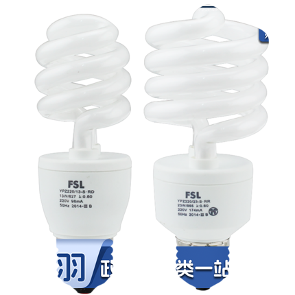 佛山FSL 螺旋T3/E27/8W/2700K 螺旋节能灯