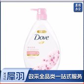 多芬 沐浴露1KG 樱花甜香滋养美肤沐浴乳1000g 0皂基 清爽易冲洗 保湿修护(新老包装随机发货)