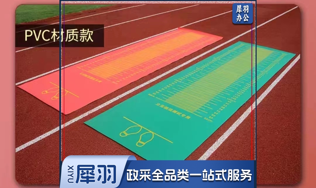 立定跳远垫 测试专用垫体育用品垫 成人3.5米PVC垫 颜色随机