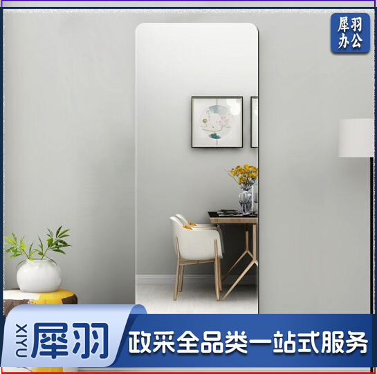 穿衣镜子 全身镜子无框粘贴墙壁挂试衣镜子 80cm×55cm