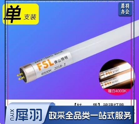 佛山FSL T5 LED 灯管 220V 8W 经典系列 0.6米