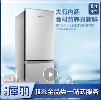 新飞(Frestec)160升两门冰箱双门小冰箱环保内胆家用小型双门冰箱宿舍租房小巧不占地方BCD-160K2AT