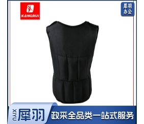 康瑞KANGRUI沙 衣实心沙背心高回弹三层复合呢绒面料双层，内置钢砂布袋可随意调节重量，更能 有效避免重力摩擦，可拆洗KP856黑色15kg