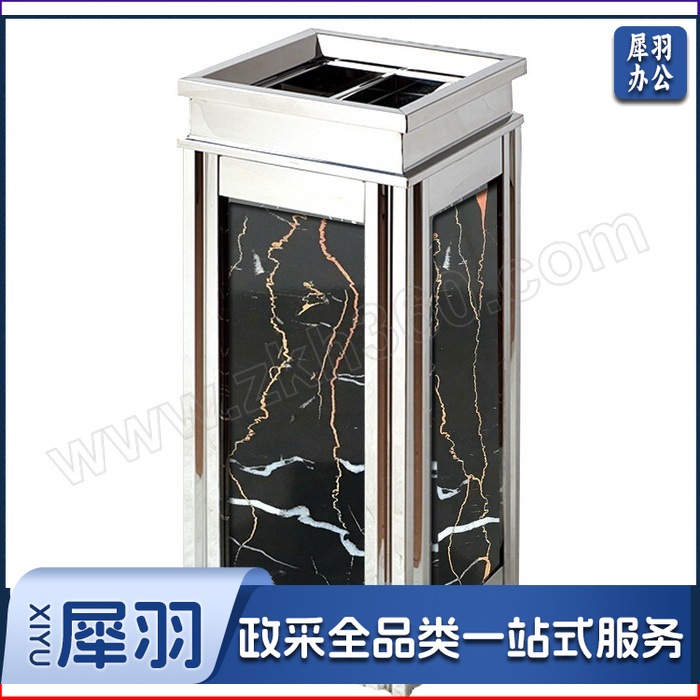 不锈钢仿大理石垃圾桶（含内胆）