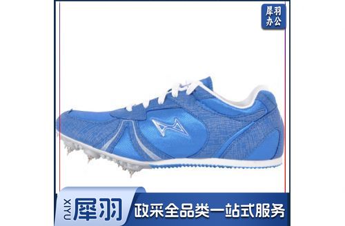 海尔斯钉鞋男田径训练鞋学生中考体育鞋跑步鞋短跑比赛钉子鞋 H599-1蓝色