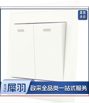 86GC-01 双开单控开关插座面板