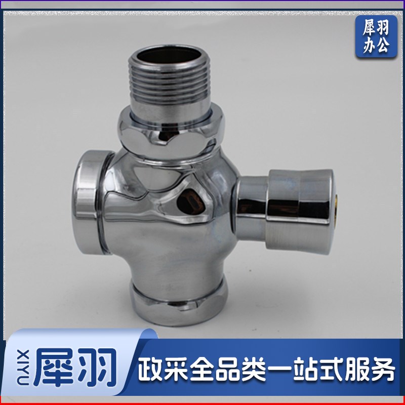 延时手按式大便冲水阀厕所蹲便器四通冲洗阀蹲坑阀门AA-01