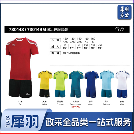 舒莱狮SUNAIS征服系列足球比赛服套装儿童/幼儿/成人/学校同款队服可印制0148/0149