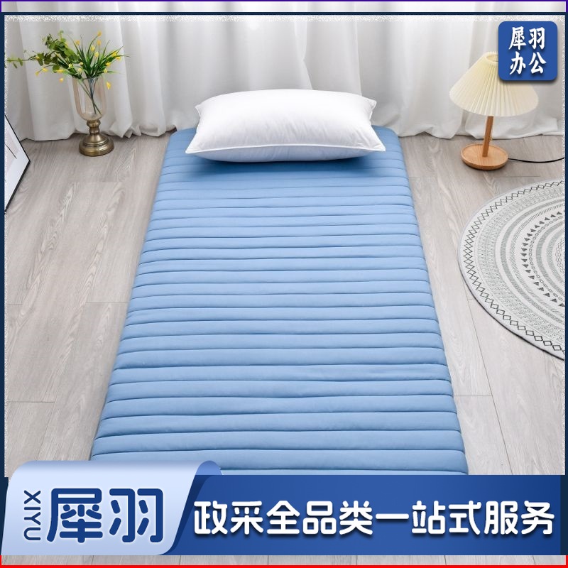 加厚床垫睡觉打地铺睡垫软垫学生宿舍床垫可折叠租房神器上下铺（90x190cm 【宿舍床】提高睡眠质量）