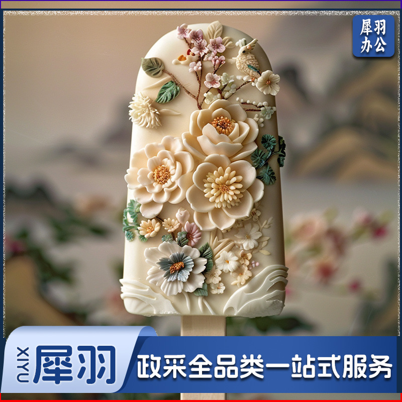 三信 文创繁花雪糕食品级硅胶模具 手工DIY旅游景区冰淇淋模具（繁花雪糕A XG-101）