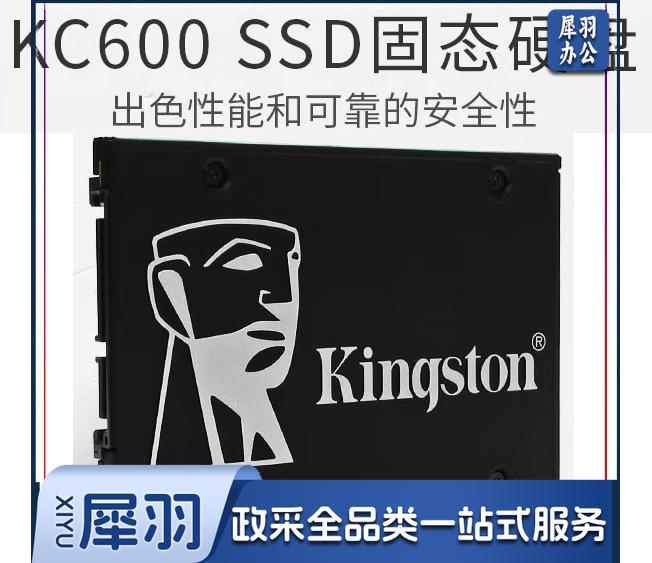 金士顿(Kingston) 256GB SATA3 SSD固态硬盘 KC600系列