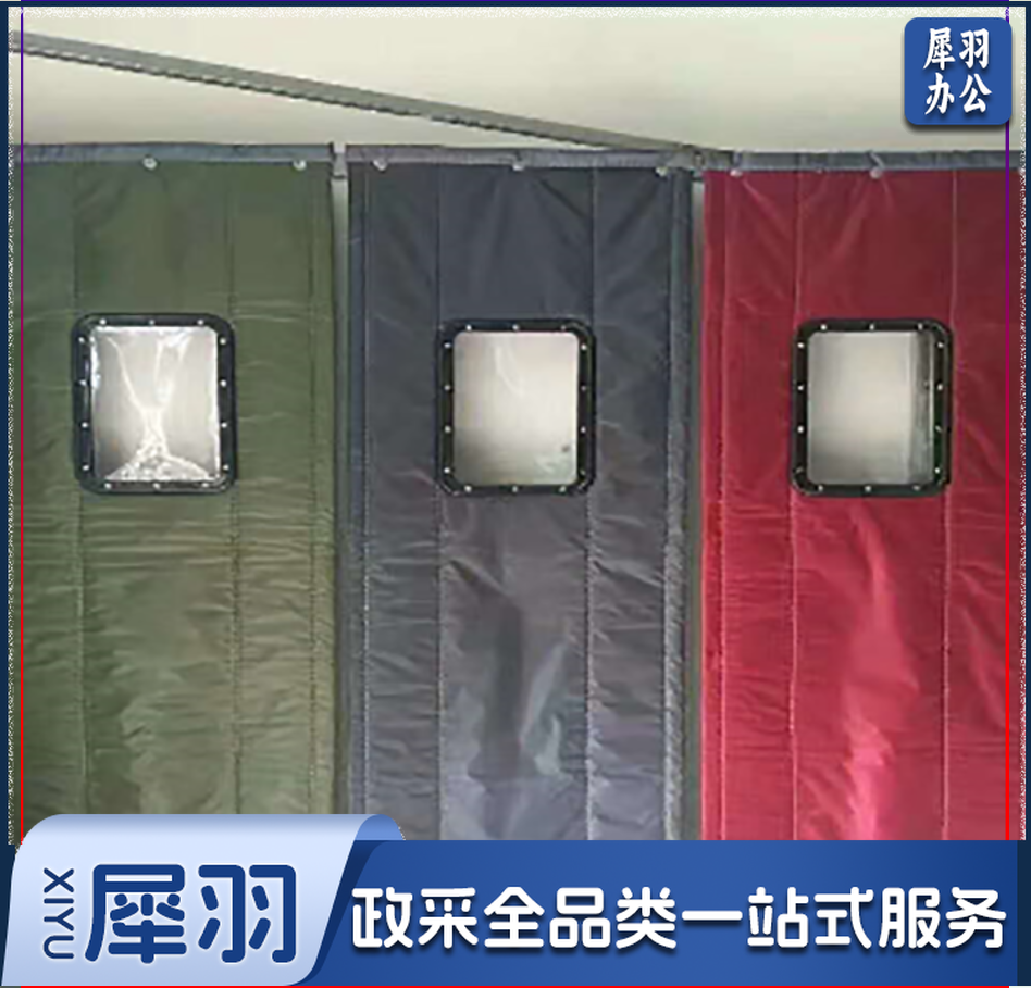 定制牛津布棉门帘两层厚（含安装）单位：平米