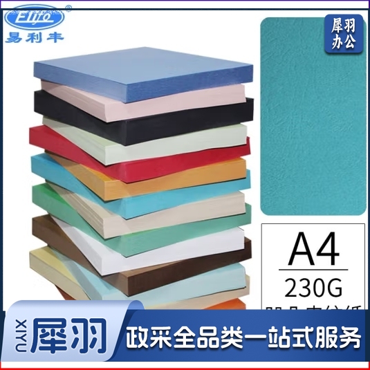 易利丰(elifo)封面纸a4封皮纸彩色皮纹纸 彩色卡纸 230g100张NPX