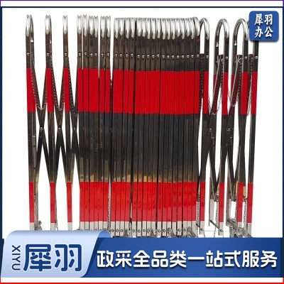 巨联 不锈钢伸缩围栏可折叠可移动安全护栏栅 带轮栅栏
