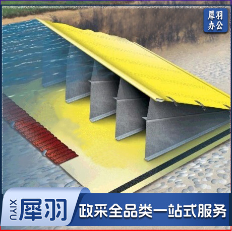 户外软体式拦水坝可折叠橡胶挡水子堤河道挡水拦洪坝（9x2m（高度0.6m））