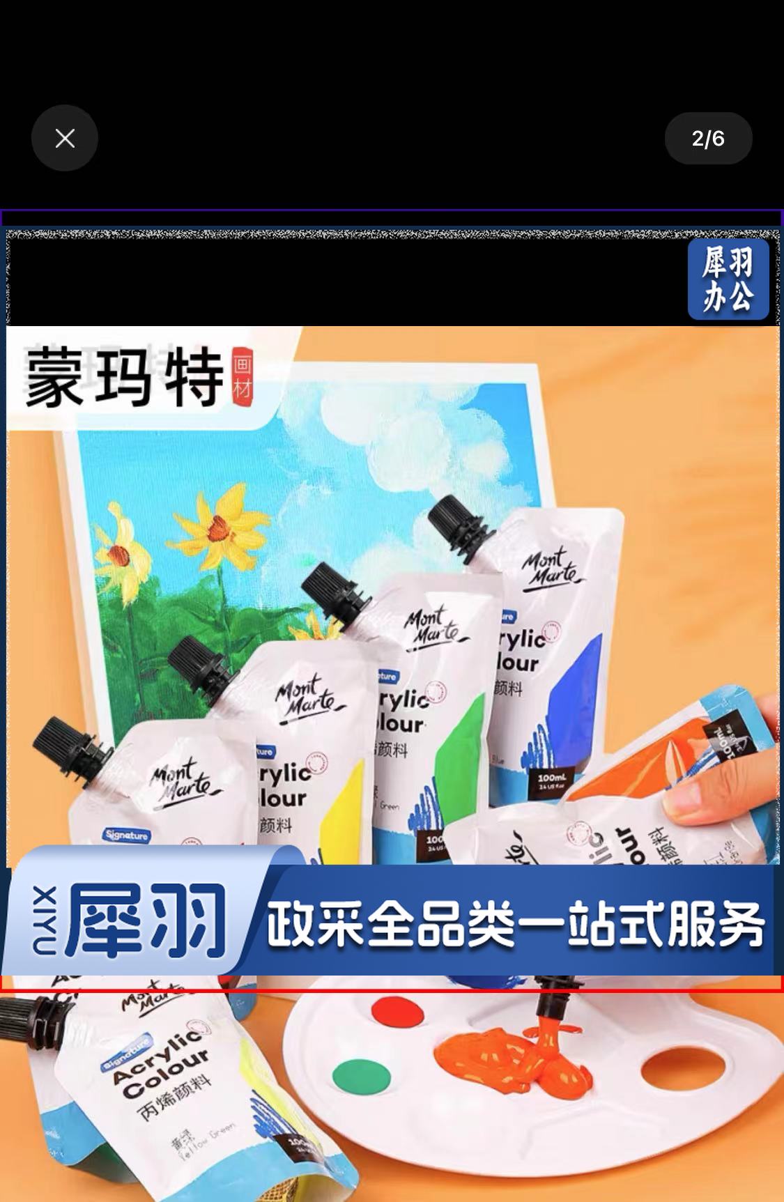 丙烯颜料(12色)100ML