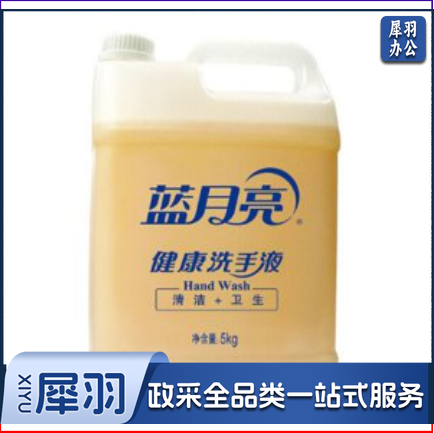 蓝月亮（Bluemoon） 健康洗手液 蓝月亮5Kg洗手液 5kg*1桶 3桶/箱