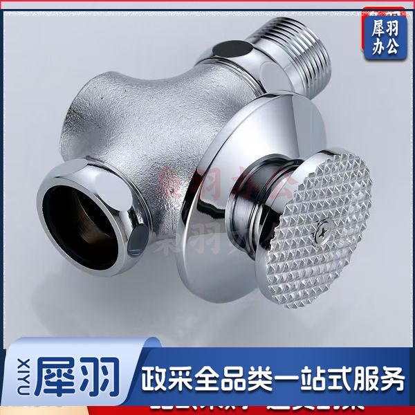 脚踏阀脚踩踏式冲洗阀（铜暗装脚踏阀）卫生间厕所冲水开关自闭大便池延时蹲便器冲洗阀