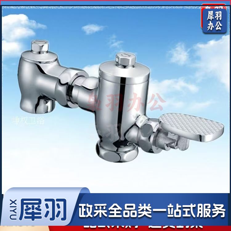 脚踏阀脚踩踏式冲洗阀（铜伸缩式脚踏冲洗阀）卫生间厕所冲水开关自闭大便池延时蹲便器冲洗阀