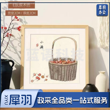 实木画框装裱画框 方10寸 可放25.4*25.4cm挂墙 原木色