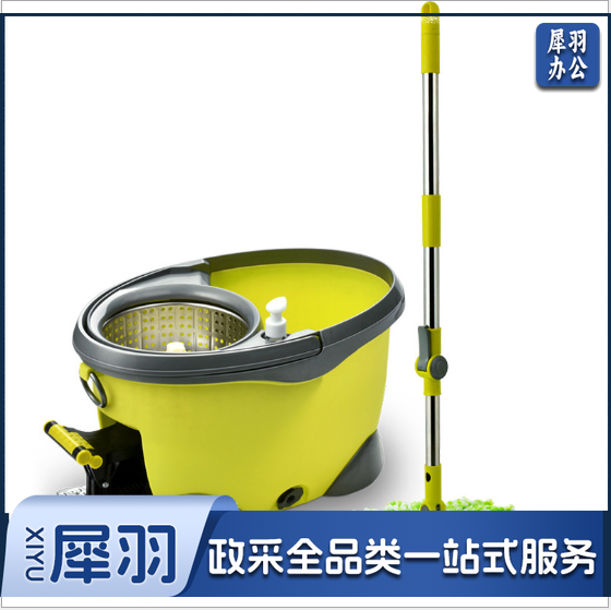 免手洗脚踏四驱旋转拖把套装-cpy5967