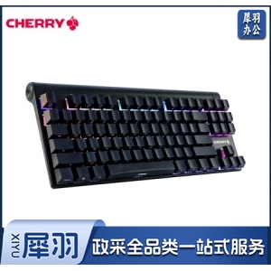 樱桃(CHERRY)MX8.0 G80-3888HYAEU-2 有线键盘 87键RGB背光 黑色 樱桃红轴