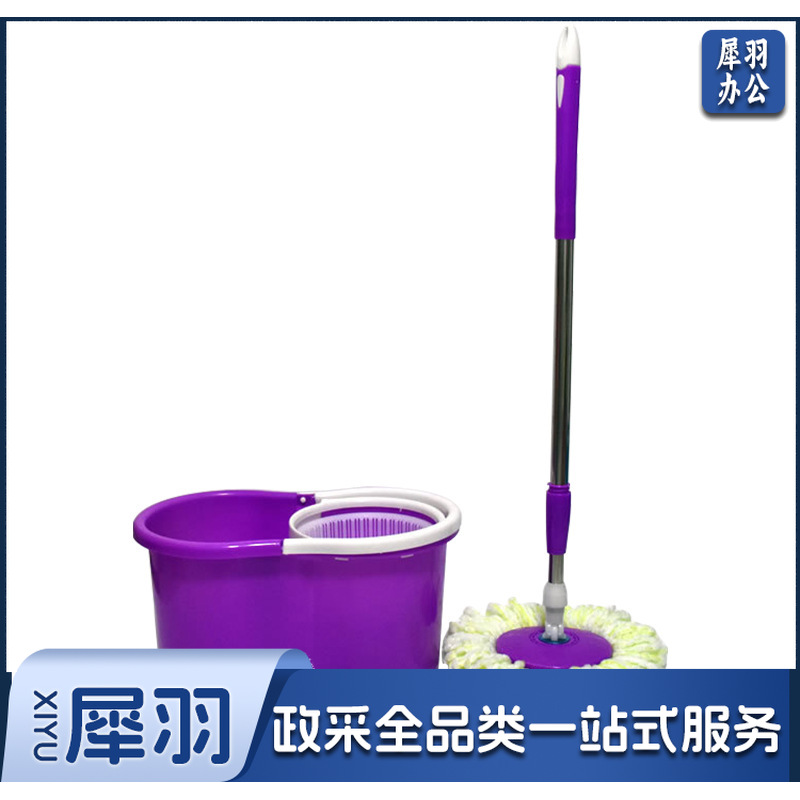 好神拖手压式旋转拖把桶套装 不锈钢篮-cpy4579