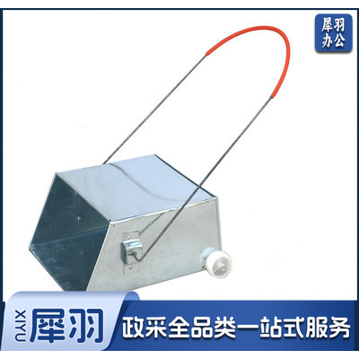 环卫铁垃圾铲带轮铁簸箕户外垃圾斗保洁铁簸箕铁背斗