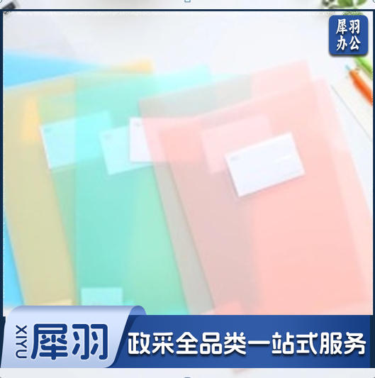 树德加厚40C透明文件袋单片单页夹 A 4，L型（包/12个（白，蓝，粉，绿，蓝））
