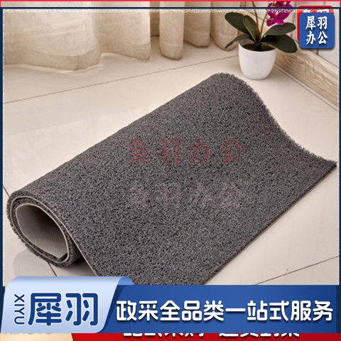 门口地垫（70*120厘米）加厚塑料丝圈脚垫大门口防滑防水地毯家用入户门垫可裁剪