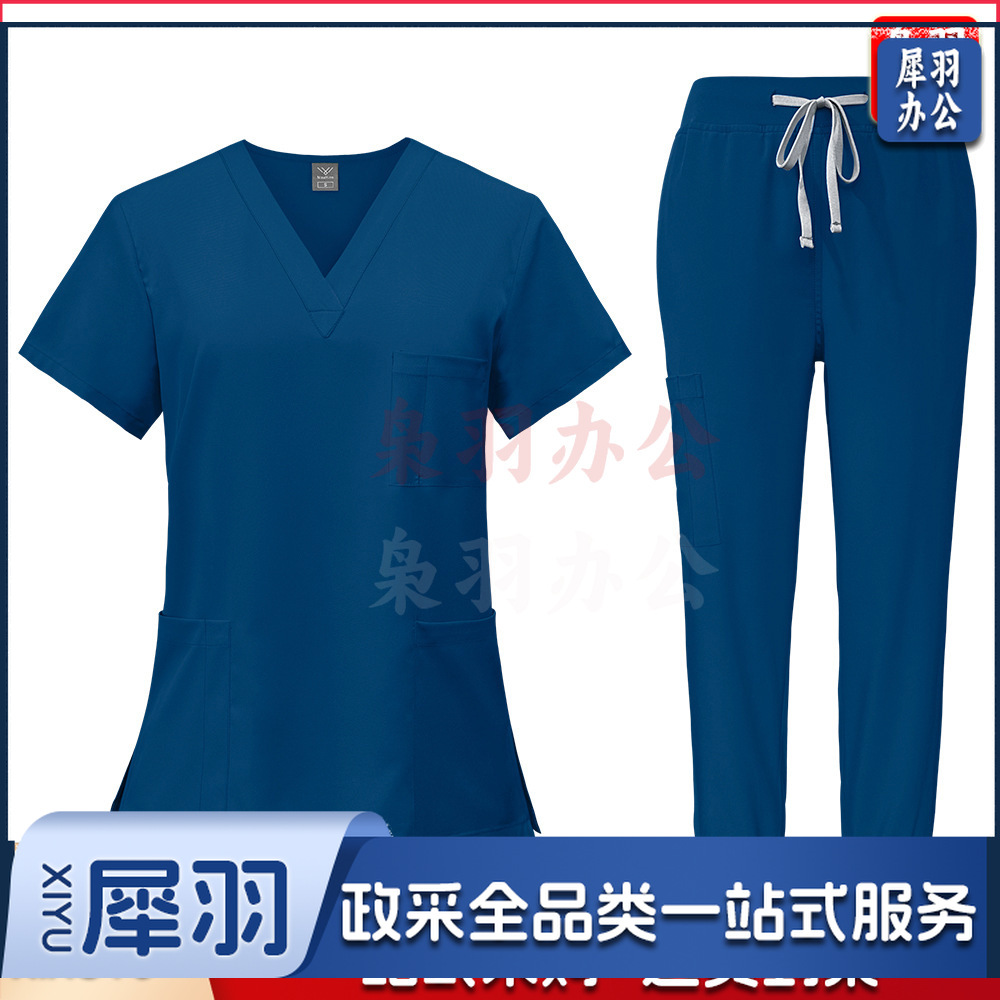 洗手衣男女速干短袖手术衣护士宠物医  院工作服