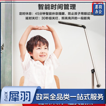 松下护眼灯 学习阅读台灯 学生宿舍卧室床头小夜灯 儿童阅读led灯 致哲导光板灰色 HHLT0654B