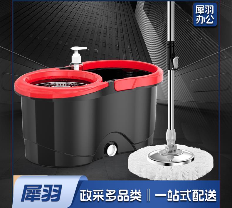 拖把杆旋转通用式免手洗地拖墩布桶   自动甩水家用拖地神器墩布桶
