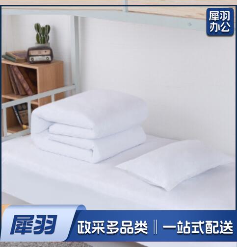 白色被罩1500mm×2000mm白缎条、100%棉、纱织60*60加密、缩水率5%