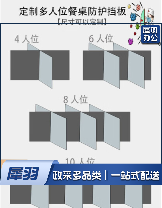 学校食堂挡板透明亚克力4.5mm厚 180*60*45cm(含支架含安装)