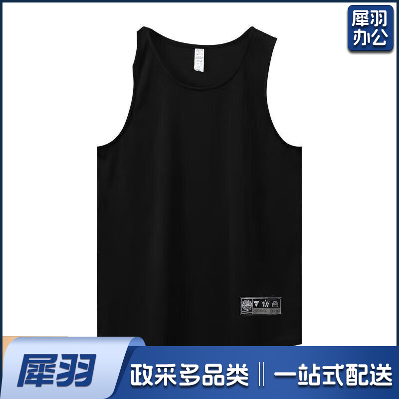 坎肩运动背心 广-259234 黑色 男夏宽松透气速干
