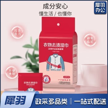 衣物去渍湿巾 20片 1包