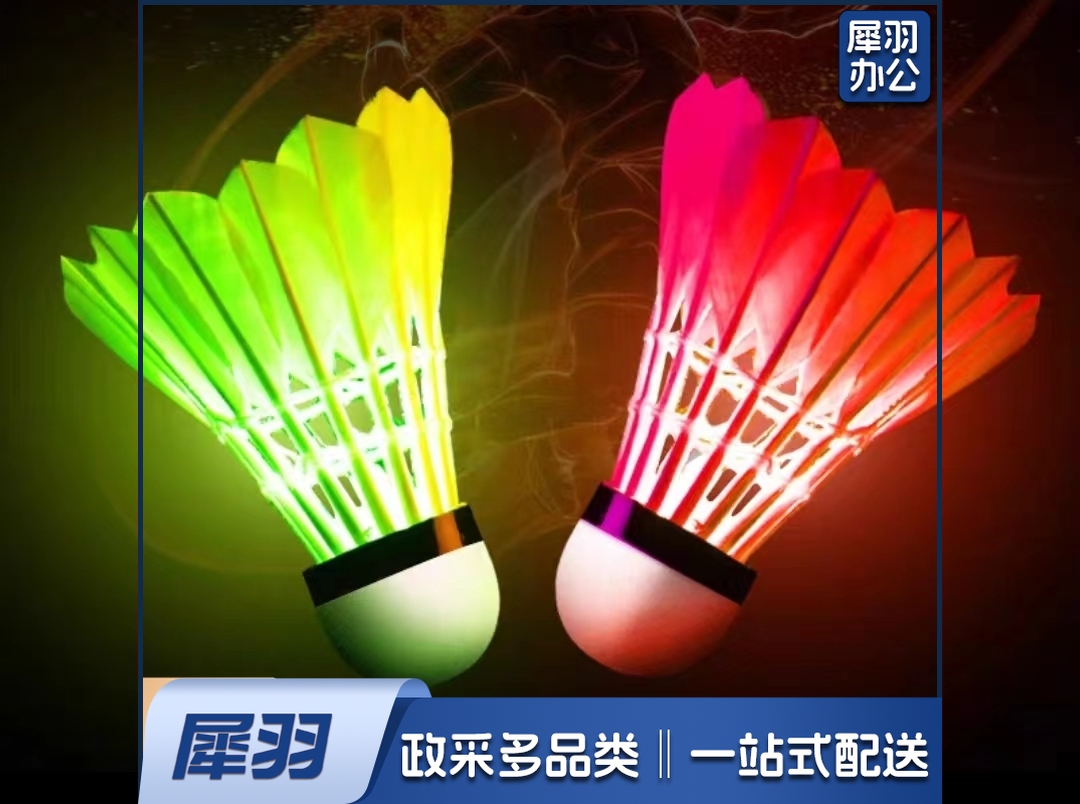 发光真羽毛耐打羽毛球 2只