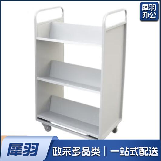 手推车档案室图书馆移动小推车 平板书车 配静音轮