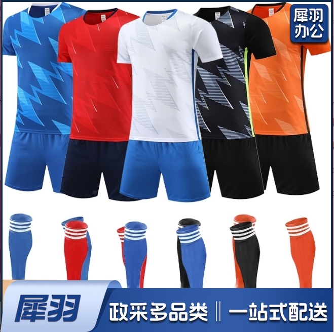 足球服套装成人儿童男运动训练服装短袖学生幼儿园球衣定制光板