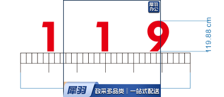 铁皮字喷塑119牌子660*119.88