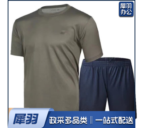 训练服 体能服套装 体能作训户外运动圆领 夏季速干透气带标志舒适弹力陆墨绿体能服短袖T恤短裤训练服