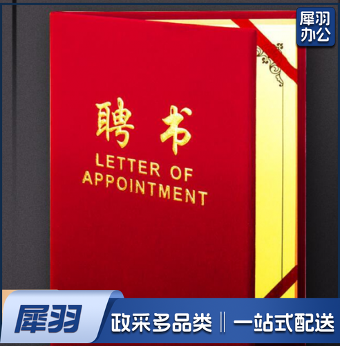 聘书 A 4聘书  内芯A3尺寸 10本起售